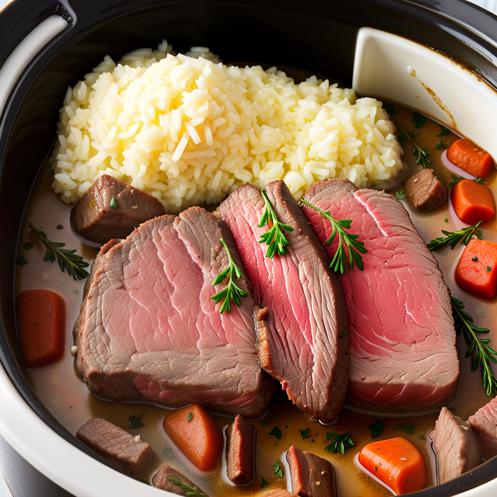 recipe for sirloin tip roast crock pot