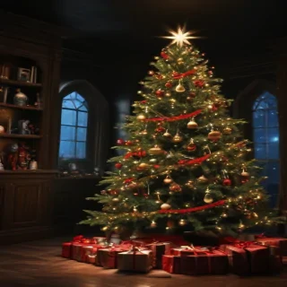 dark christmas wallpaper