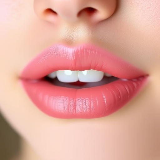 Soft pink ombré lips fading into peach, titled "Blooming Peony," feature a velvety texture and delicate pearl shimmer, perfect for romantic spring weddings and garden parties