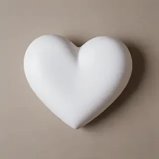 white heart