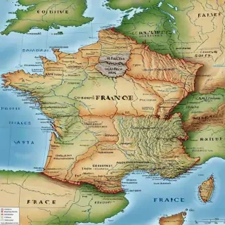 map of france