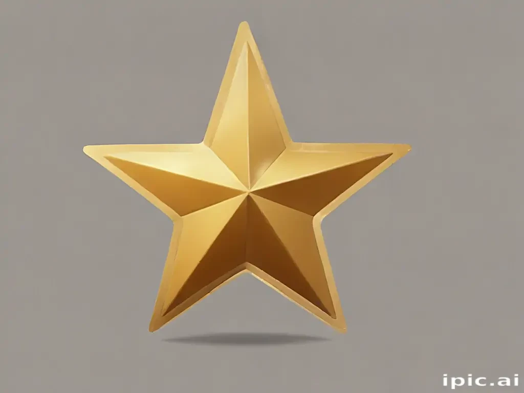 gold star sticker png