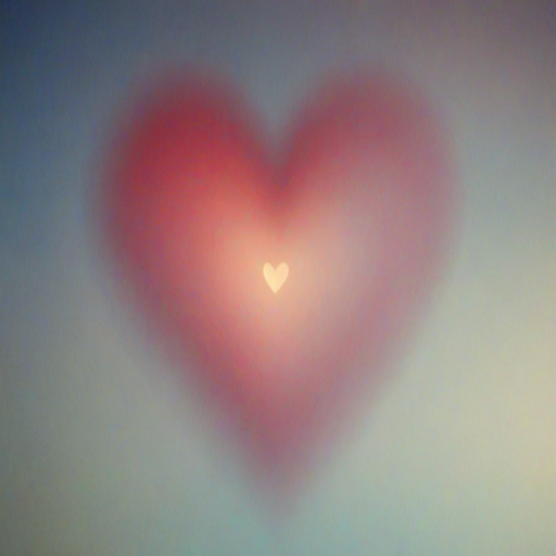 blurred heart