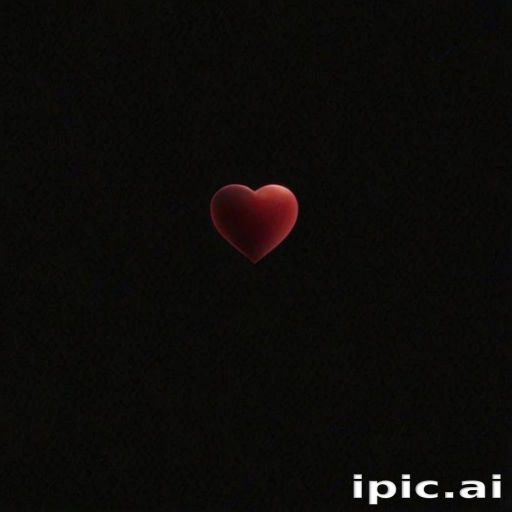 heart with black background
