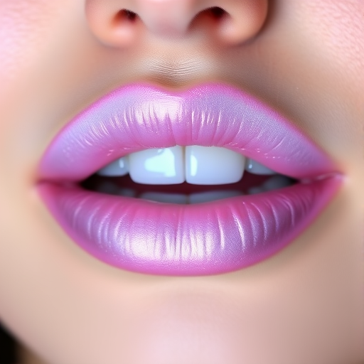 Iridescent lavender lips with a glossy finish, "Ethereal Aura" showcases a unique color-shifting effect that changes from pale purple to pink in different lighting