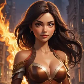 brunette cartoon characters