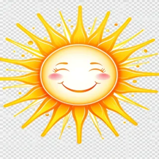 sunshine clipart transparent background
