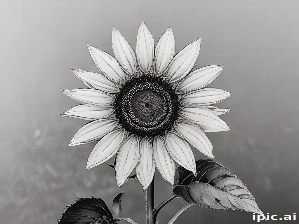 sunflower outline