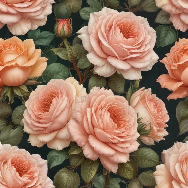 vintage rose illustration