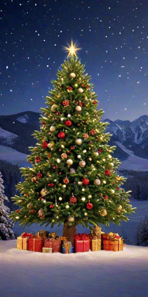 christmas tree wallpapers iphone