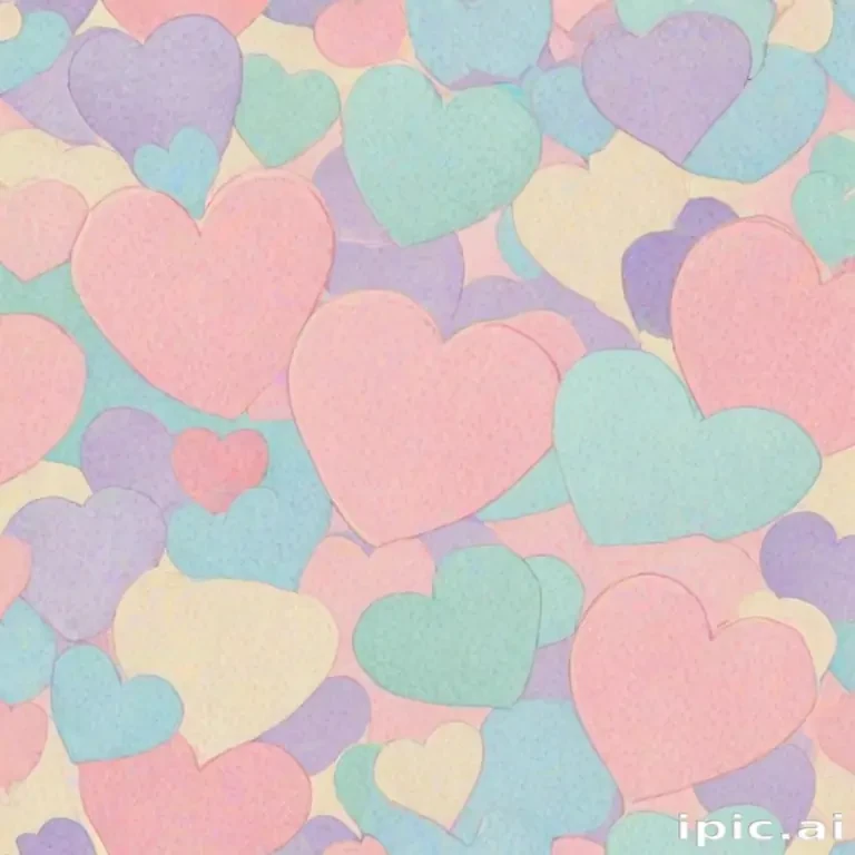 pastel heart wallpaper