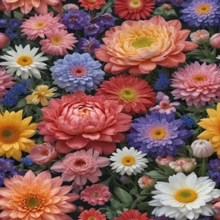 half brain half flowers