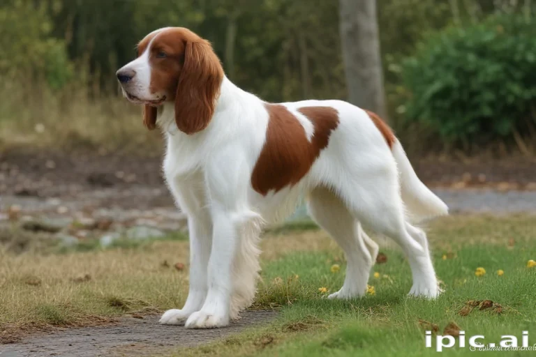irish red and white setter