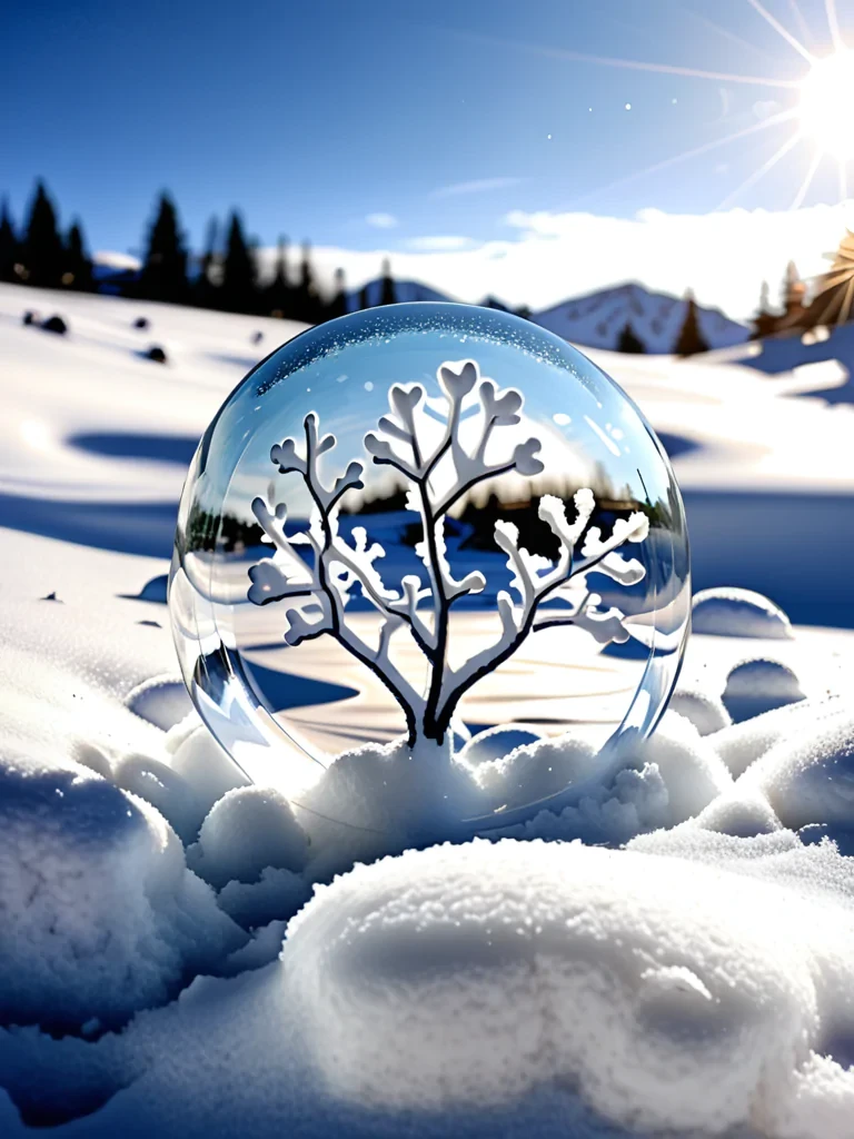 transparent snow