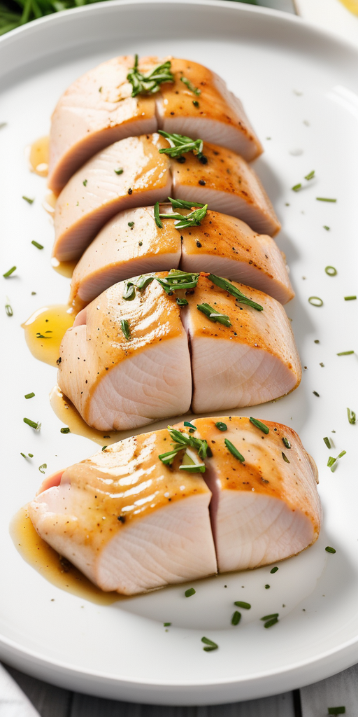 baked chicken breast thin sliced