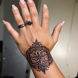 cute hand tattoos for black females