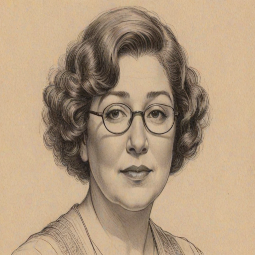 Comely Margo Martindale, pencil sketch, portrait of Dazzling woman 1923s in glasses, hair style beatnik, outline, clear lines, fine lines, 8k