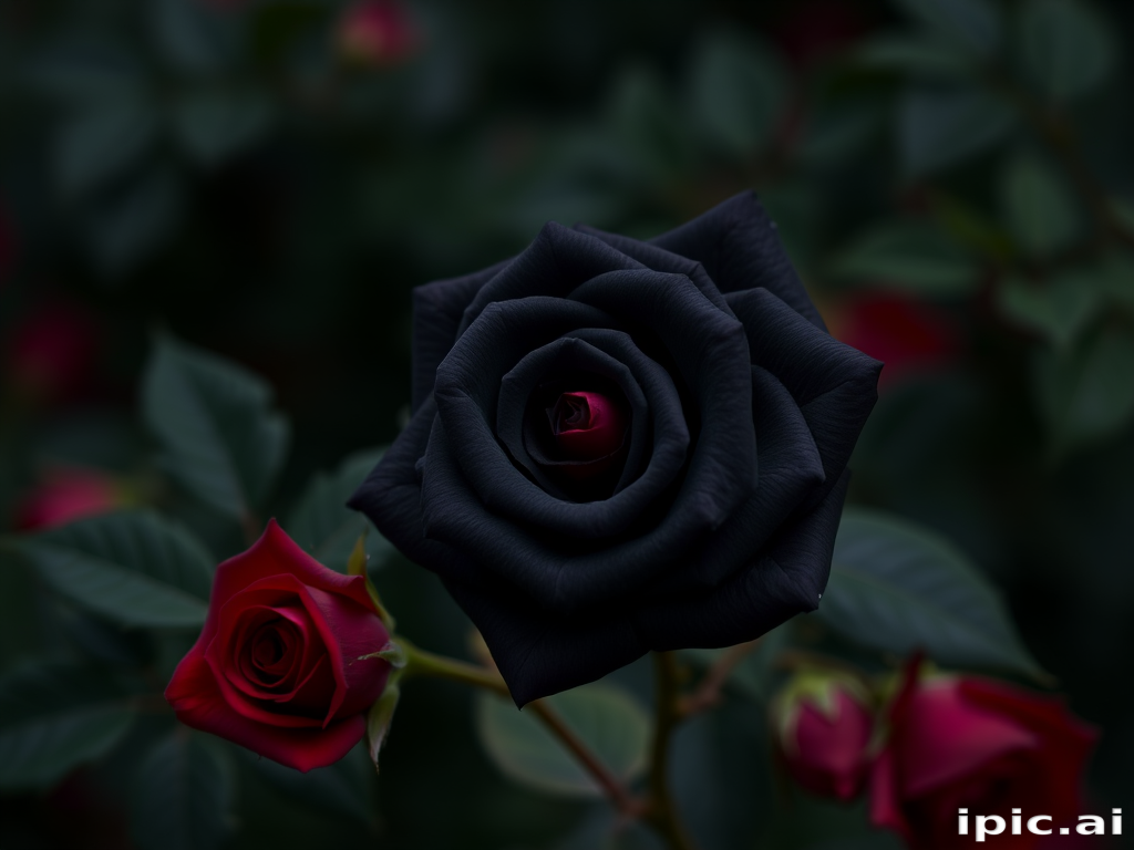 black rose background