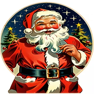 santa claus vintage images