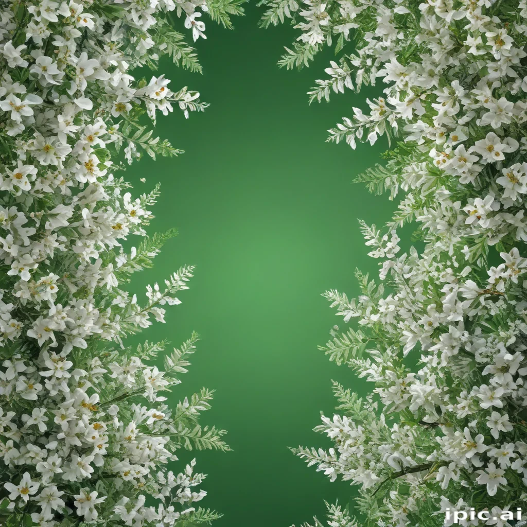 background white and green