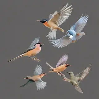 birds transparent
