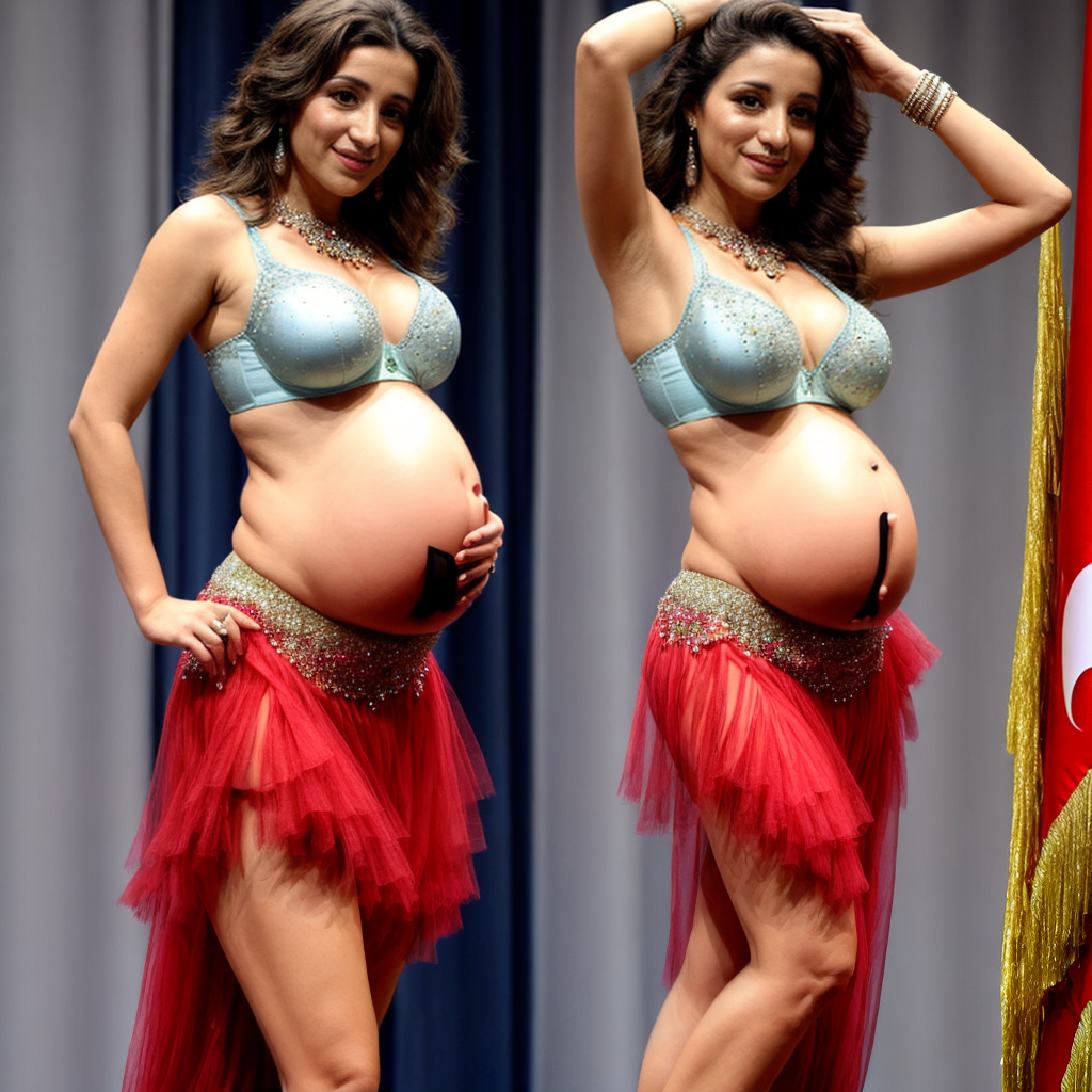 pregnant-turkish-bellydancer-in-short-silk-undergarments
