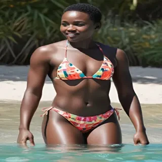 Lupita Nyong'o in bikini