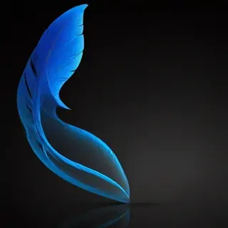 black background with blue