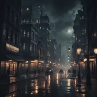 dark city background
