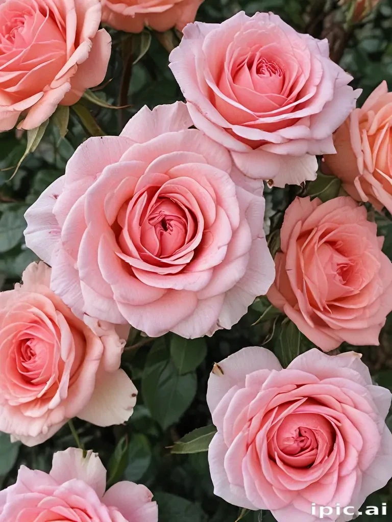 roses in background