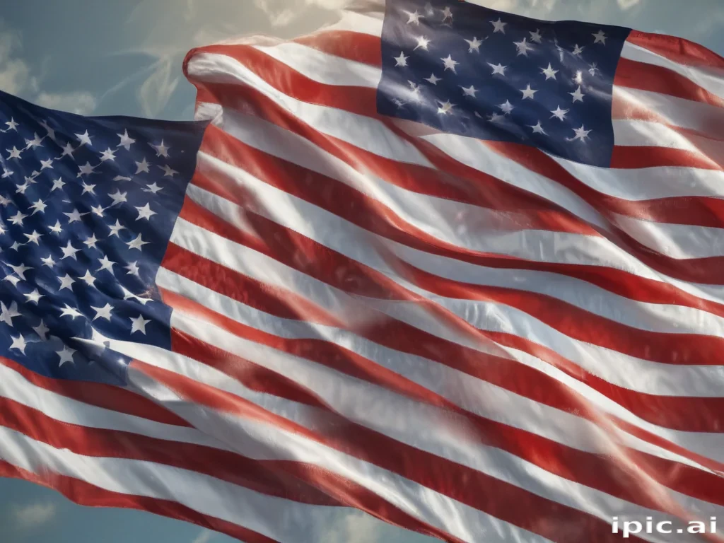 american flag aesthetic