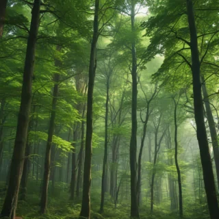 green forest aesthetic