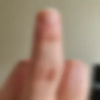 middle finger transparent