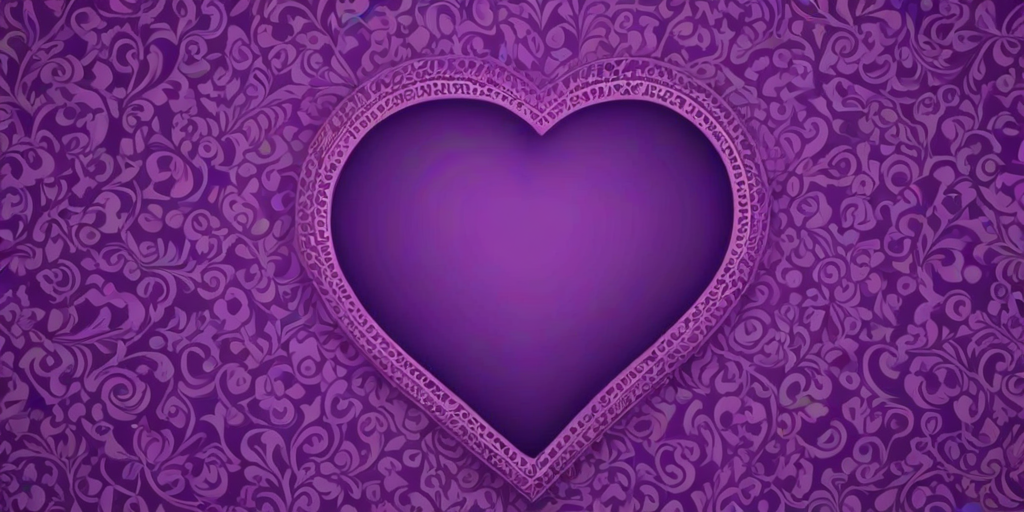 purple heart pattern wallpaper