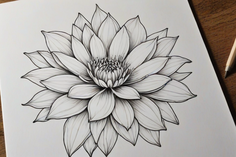 flower line art