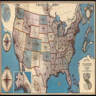 map of united states of america