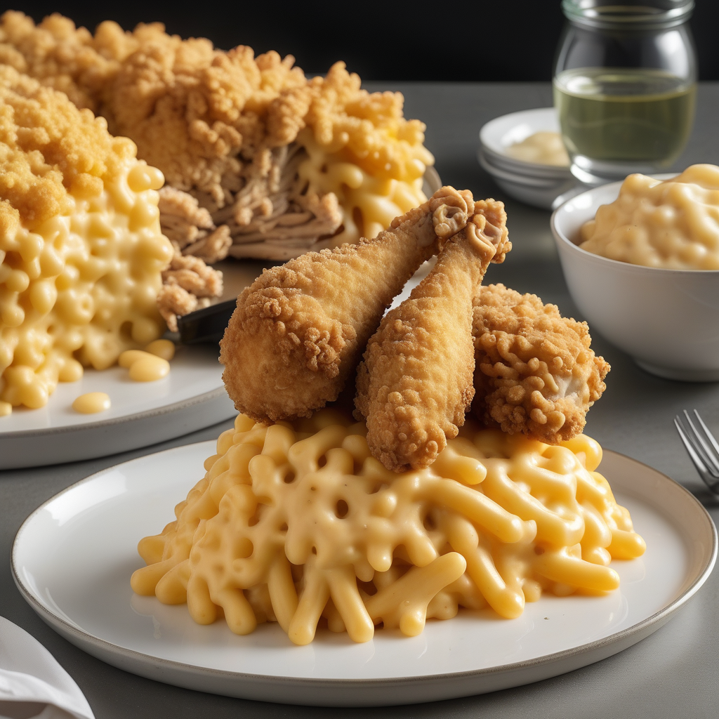 fried chicken macaroni and cheese