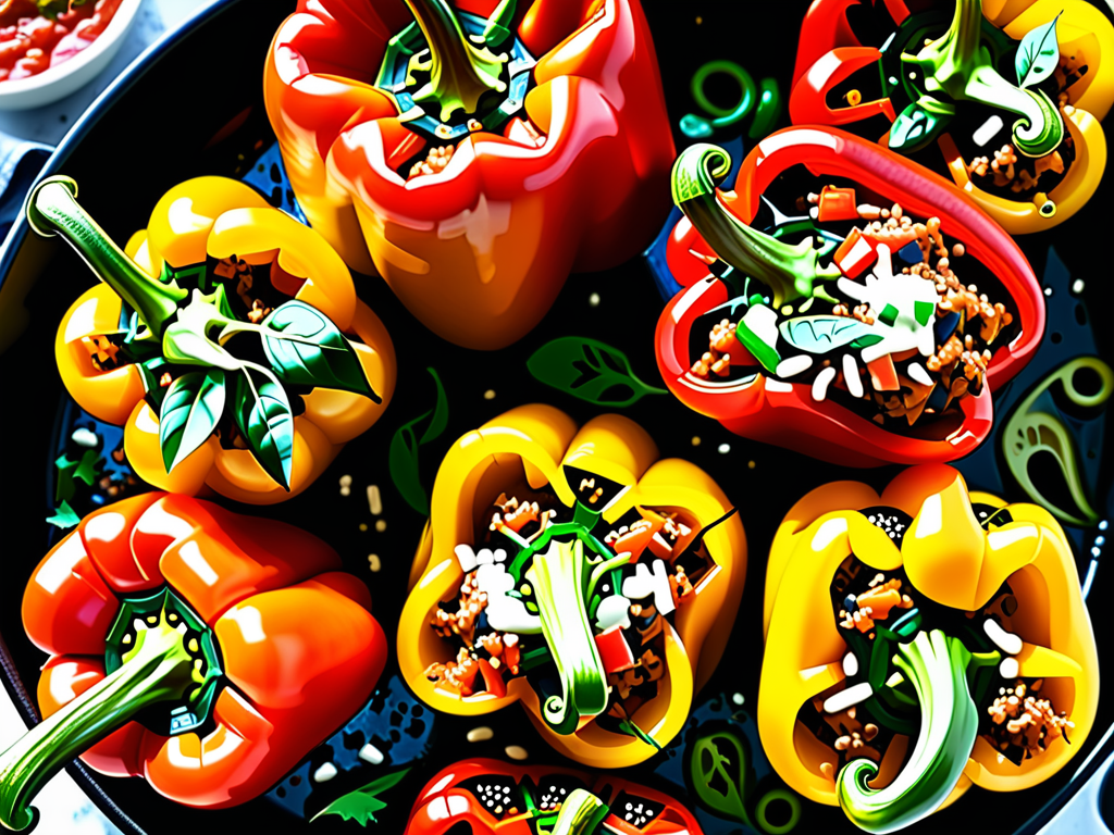 stuffed pepper recipe without rice