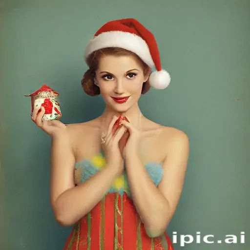 retro christmas image