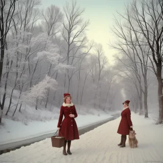 vintage winter pictures