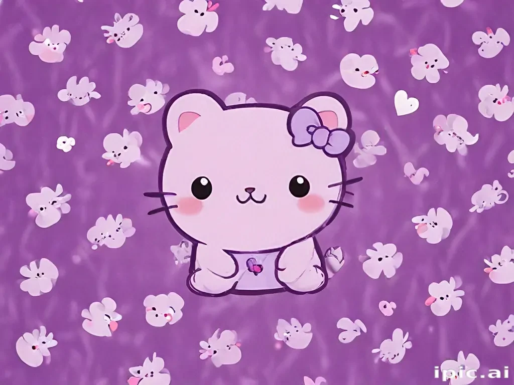 kawaii purple wallpaper