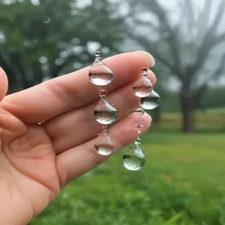 water droplets transparent