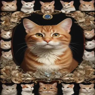 vintage cat illustration