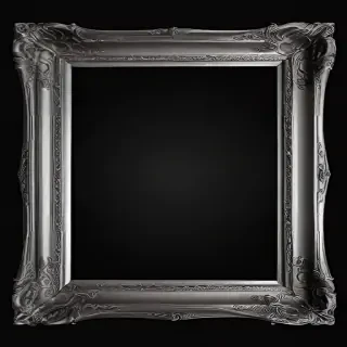 silver picture frame png