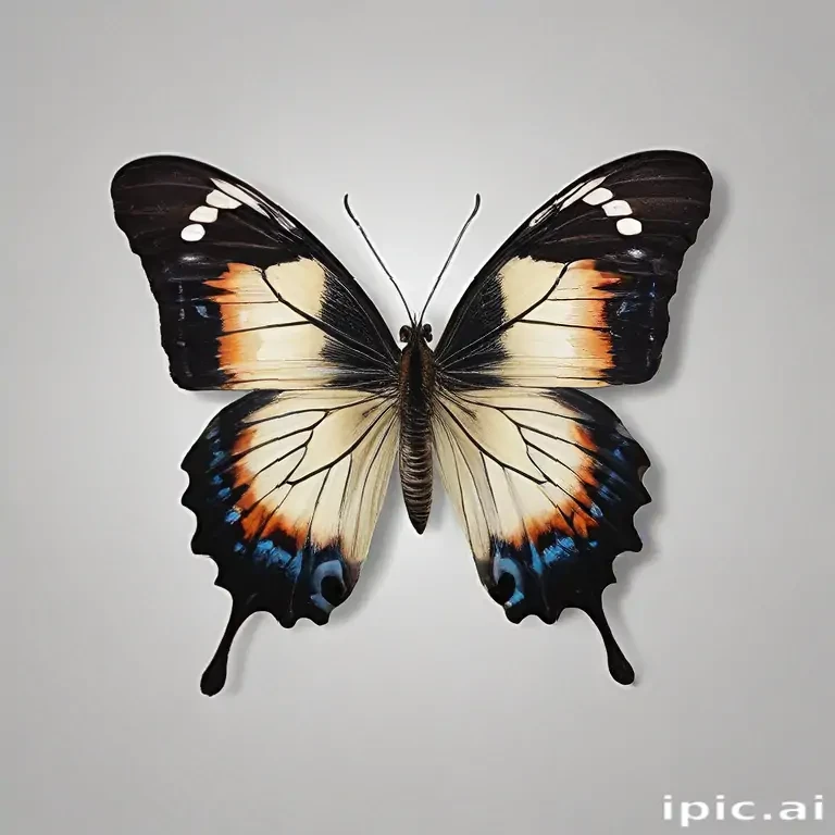 Stunning Close-Up of a Vibrantly Colored Butterfly with Intricate Patterns