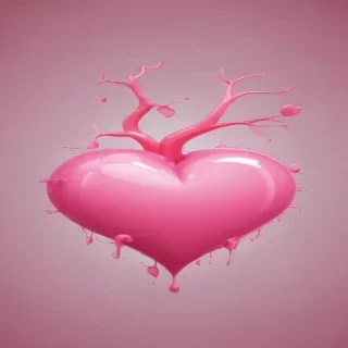 pink heart clipart