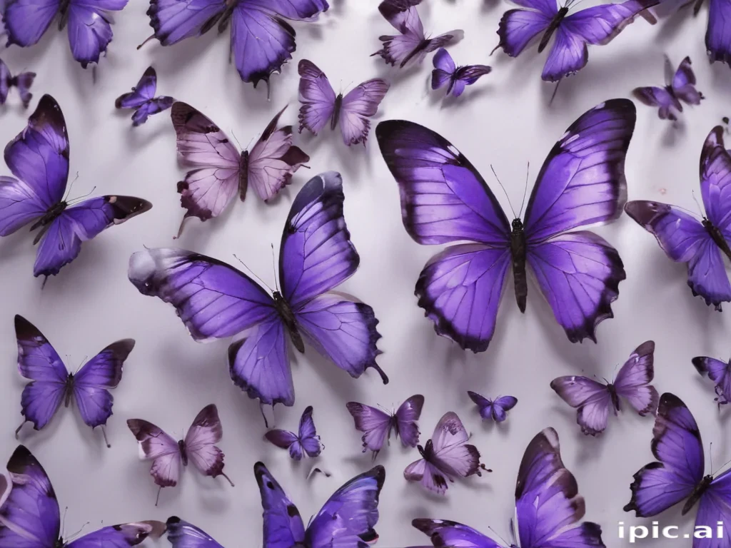 purple butterflies