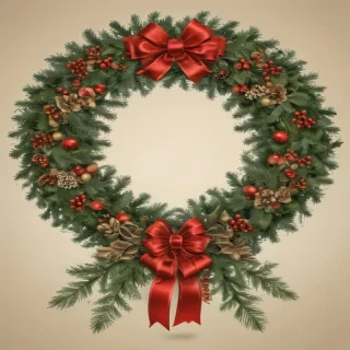 christmas wreath clip art