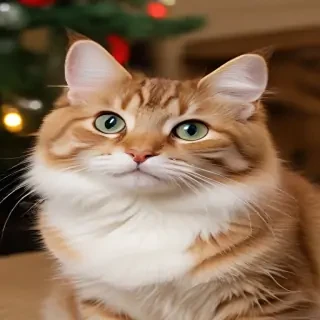 cat christmas wallpaper