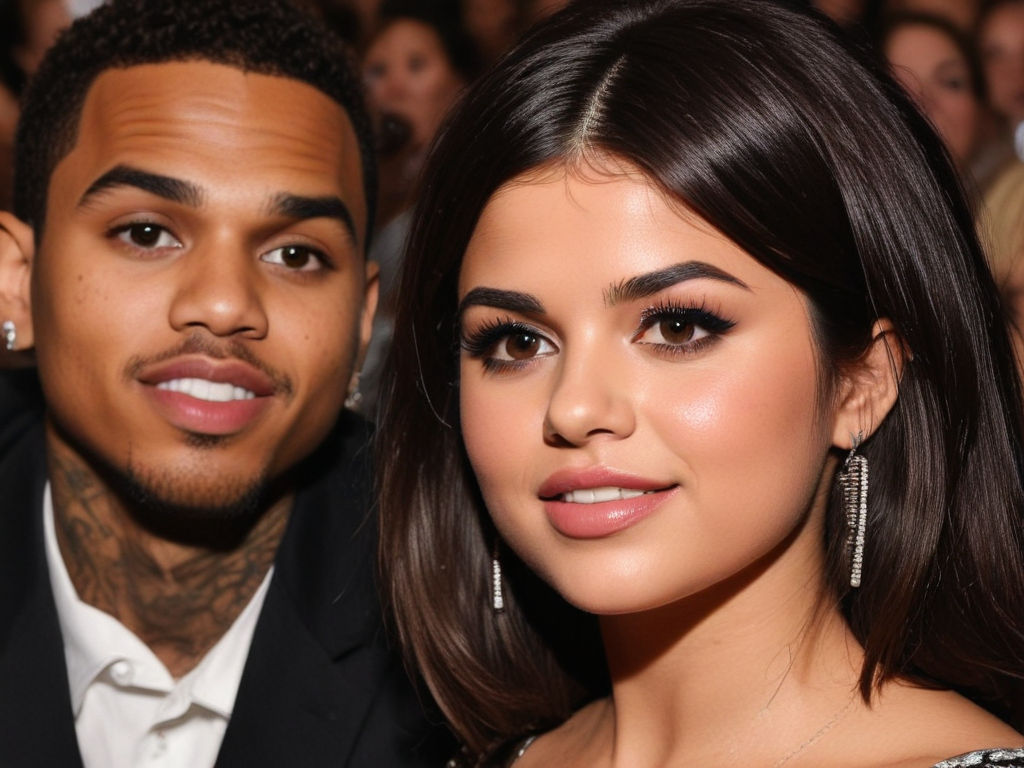 selena gomez chris brown reaction